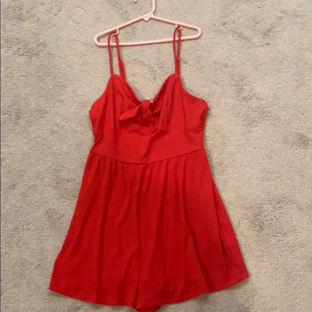 Red romper